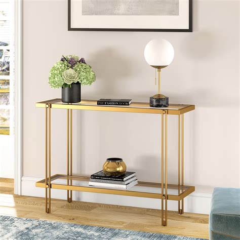 metal console tables for hallways